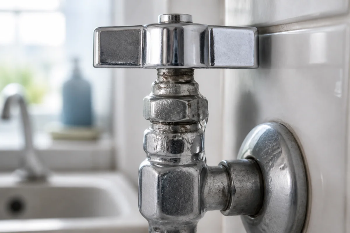 fuite robinet arrivée d'eau appartement