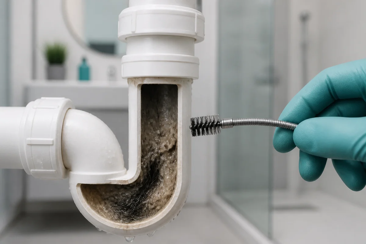 odeurs salle de bain canalisations