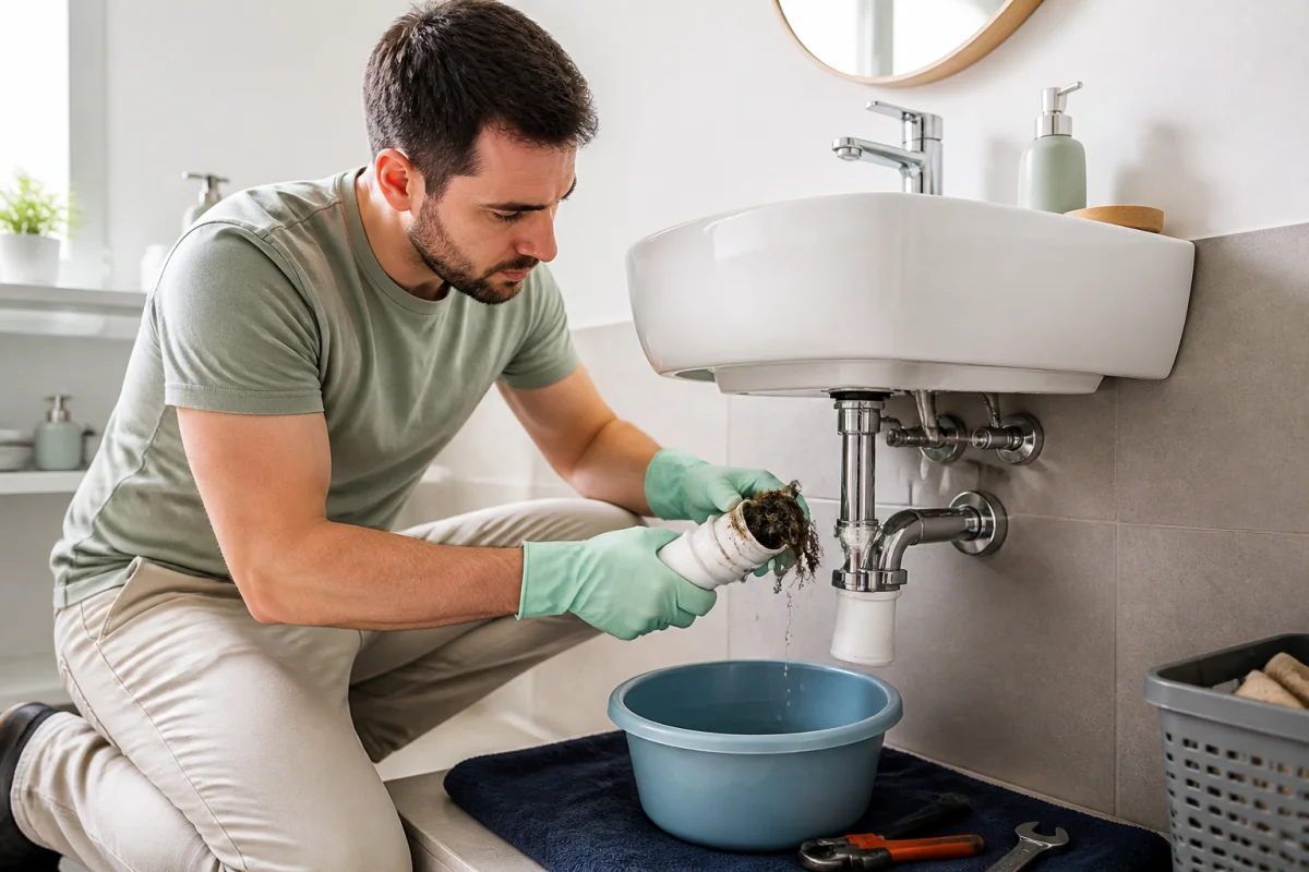 odeurs salle de bain canalisations