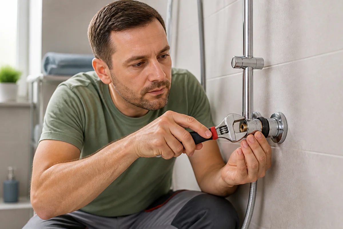 colmater fuite colonne douche