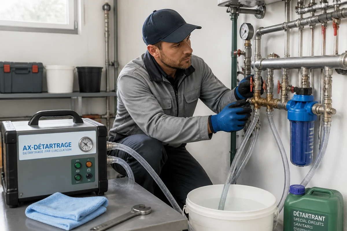 detartrage installation sanitaire