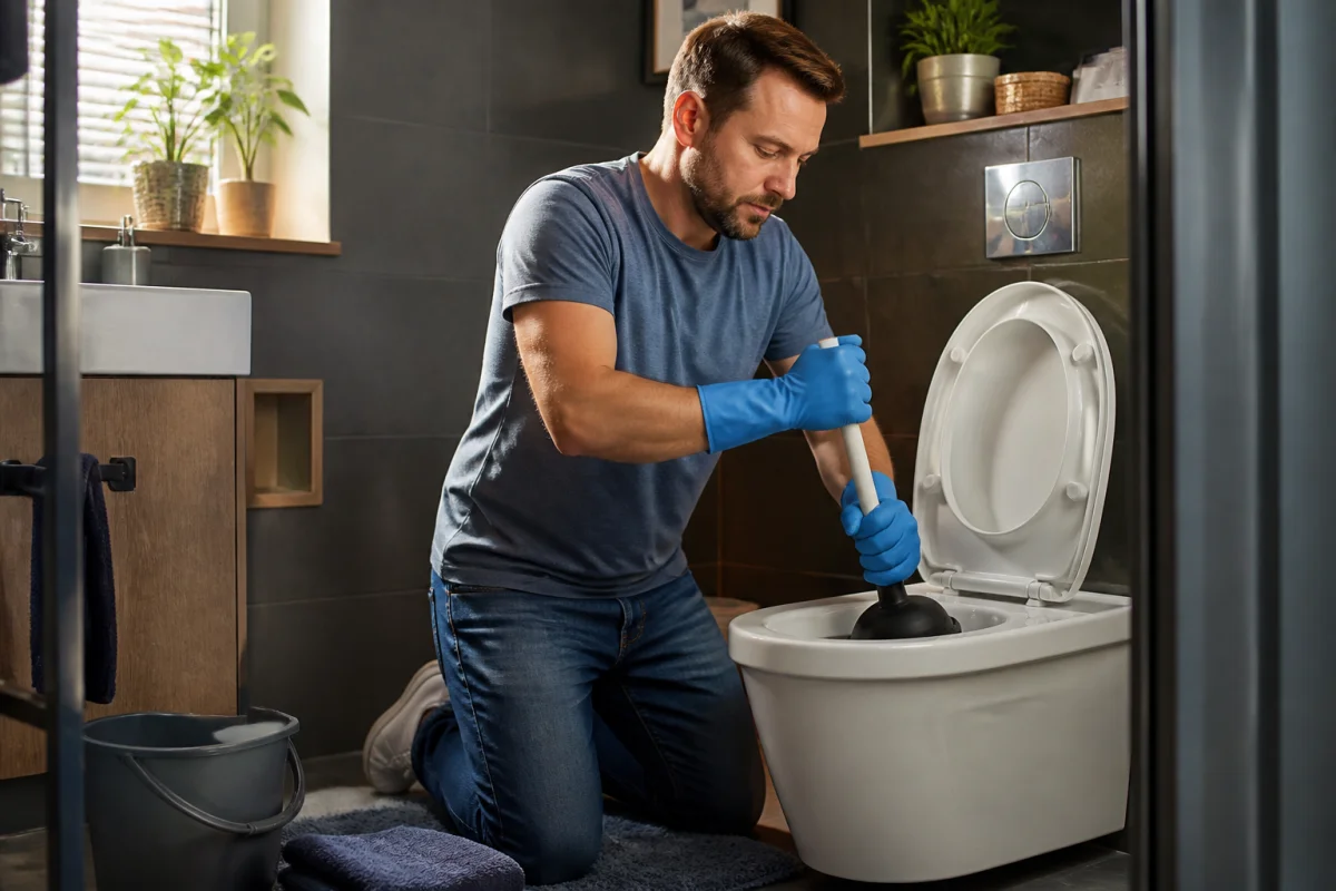 Déboucher des toilettes rapidement et durablement